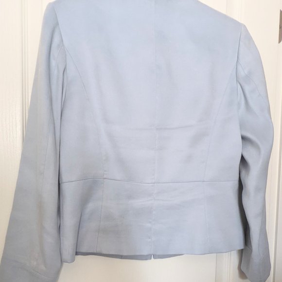 đź’™Talbots Powder Blue Blazer- feels like suede - Picture 6 of 8